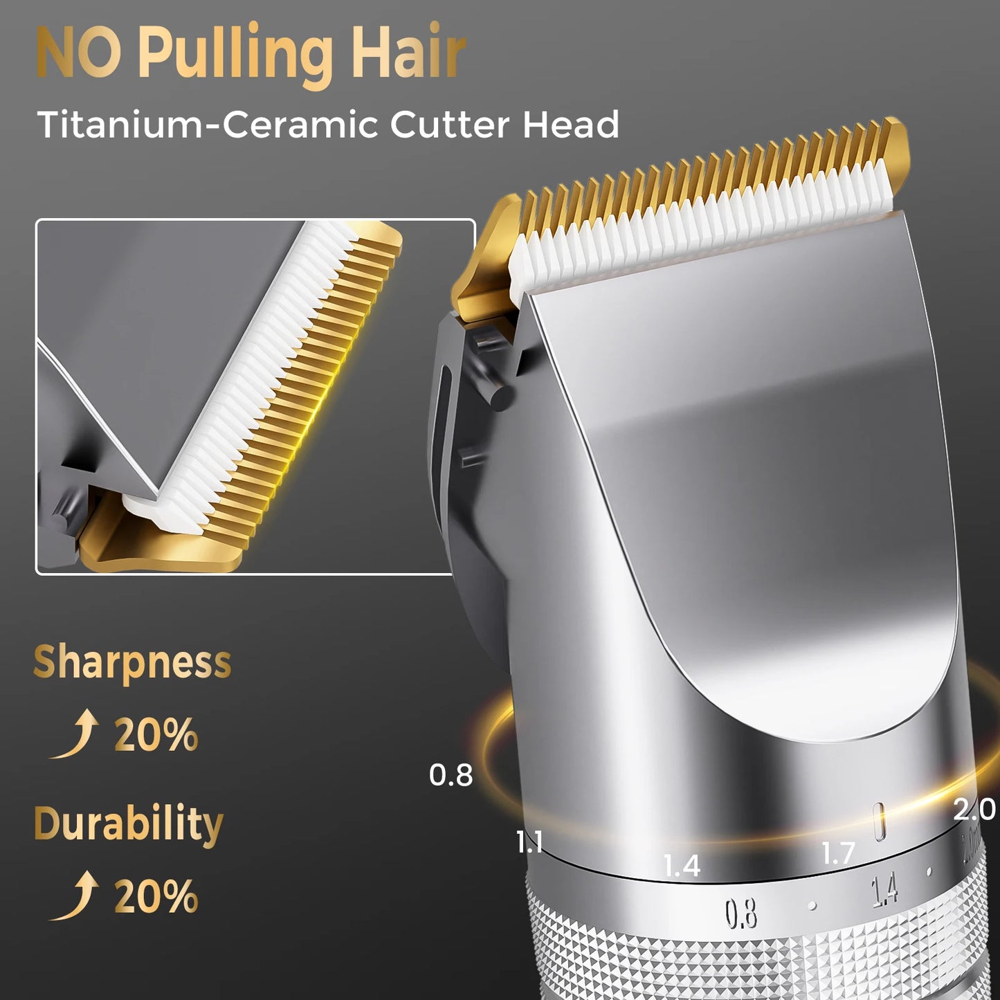 Sejoy Professional Hair Clippers for Men Rechargeable Beard Trimmer Cordless Barber Clippers for Hair Cutting Grooming