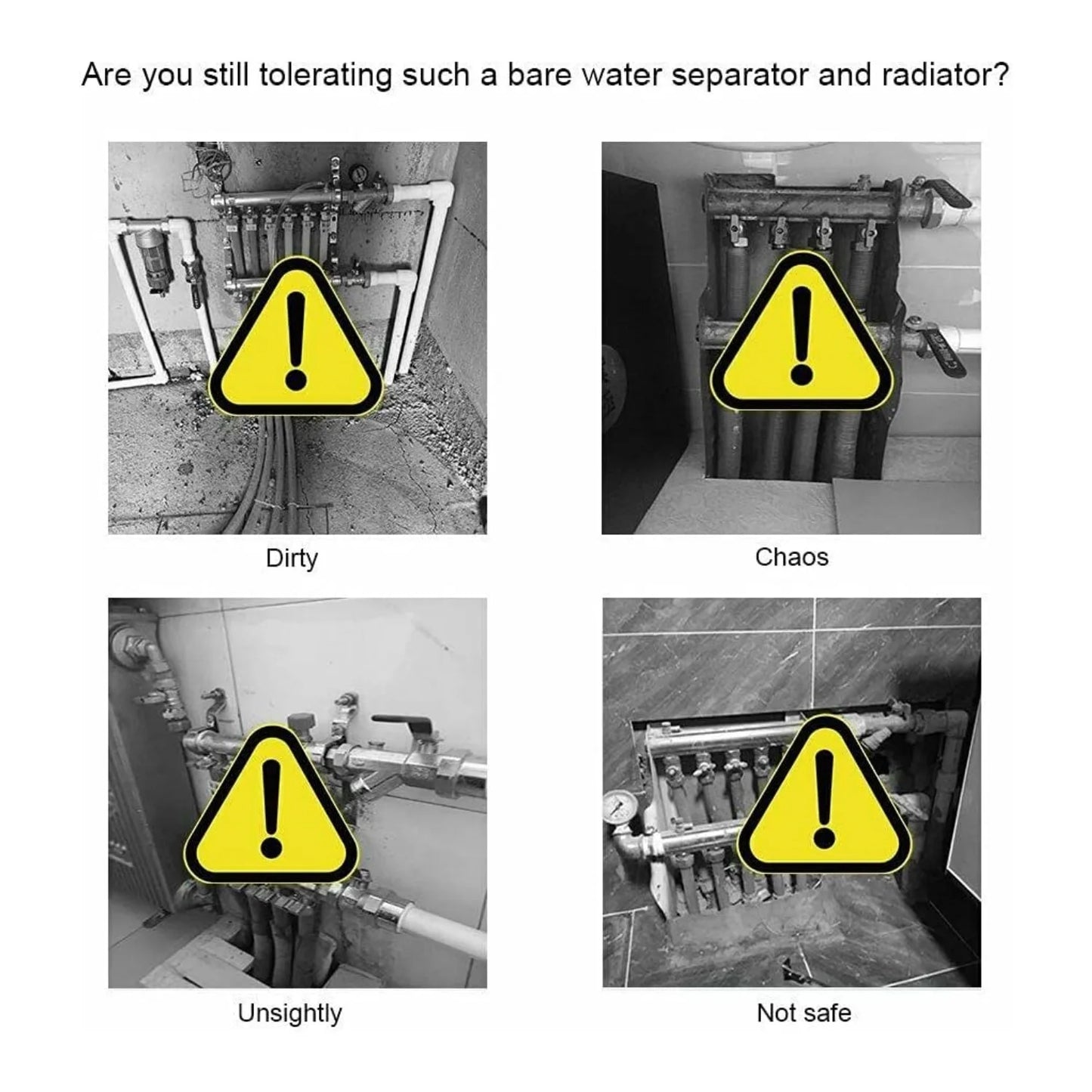 BRIEFNESS Radiator cover Wooden wall-mounted White painted MDF cupboard heater cover Modern heating cover Barbecue cabinet shelf