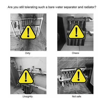 BRIEFNESS Radiator cover Wooden wall-mounted White painted MDF cupboard heater cover Modern heating cover Barbecue cabinet shelf