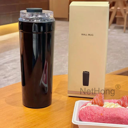 900ML Stainless Steel Vacuum Coffee Cup Heart Logo Portable Leak Proof Travel Mug Insulated Beverage Tumbler