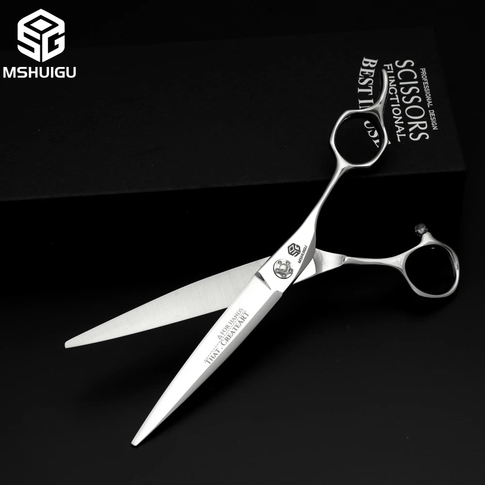 MSHUIGU professional barber Small size scissors 440C 5-5.5-6inch Multifunctional thinning shears Salon Tool Accessories