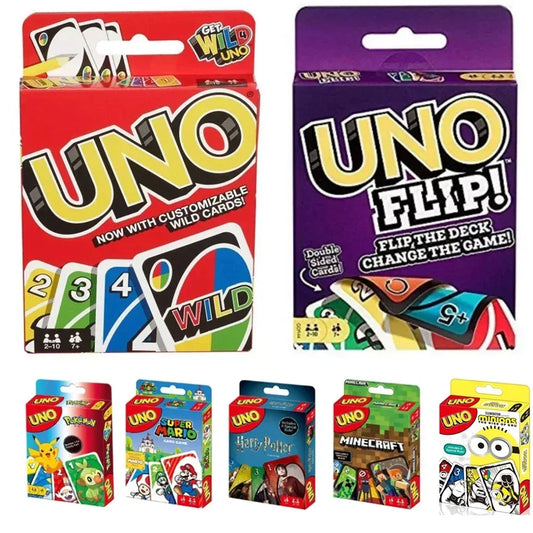 *2025! Mattel UNO FLIP! Games Family Funny Entertainment Board Game Fun Playing Cards Kids Toys Gift Box uno Card Game Kids Toys