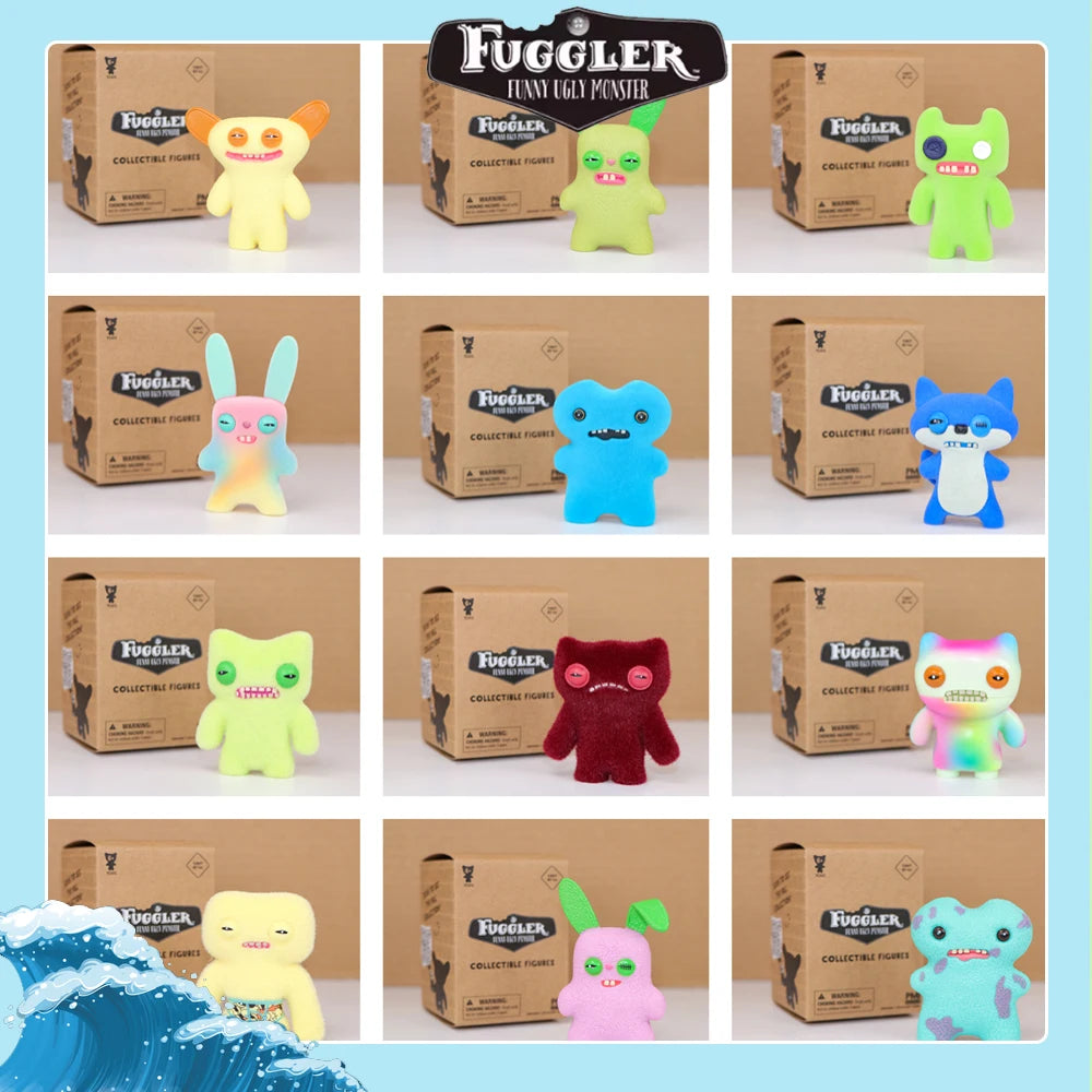 Fuggler Orignal Blind Box Keychain Pendant Model Doll Funny Ugly Monster Figure Statue 6-8.5cm Ornaments Dolls Birthday Gifts