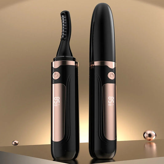 Electric Heated Eyelash Curler Portable Eyelash Curling Device Quick Heating Natural Eyelash Curler Long Lasting Make up Tool