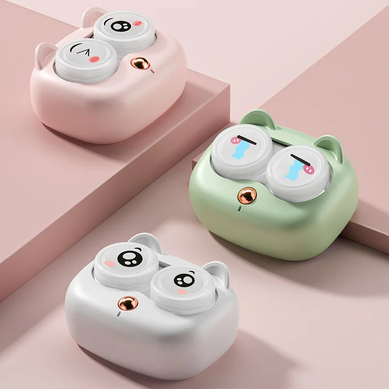 USB Ultrasonic Contact Lens Cleaner Machine,  with Removable Box, Portable Rechargeable & Battery Dual mode optional