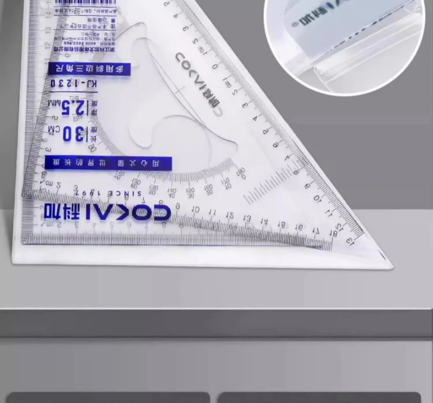 Multifunctional Triangular Ruler 18/22/27/32/37/42CM Hand-drawn Triangle Board Protractor Woodworking Interior Drawing Design