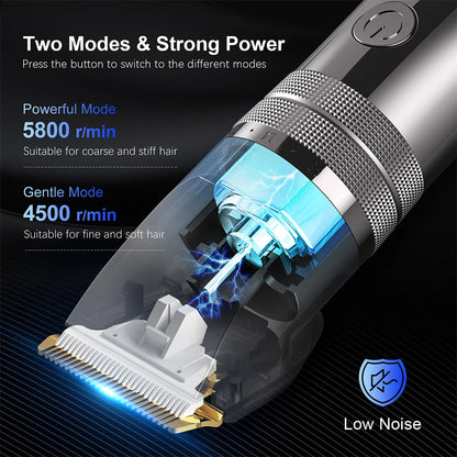 SEJOY Hair Trimmer for Men Hair Clippers for Barbers  Electric Trimmer Rechargeable Cordless Shaver (OiI Not Included)）