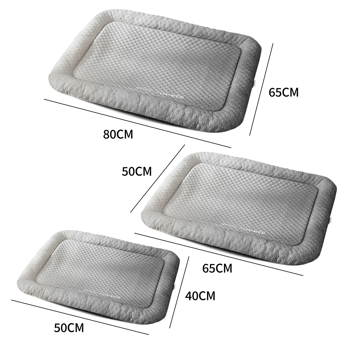 Pet Cooling Pad For Dogs Cats, Ice Silk Mat, Cool Bed Blanket, 3 Sizes Colors