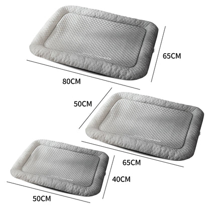 Pet Cooling Pad For Dogs Cats, Ice Silk Mat, Cool Bed Blanket, 3 Sizes Colors