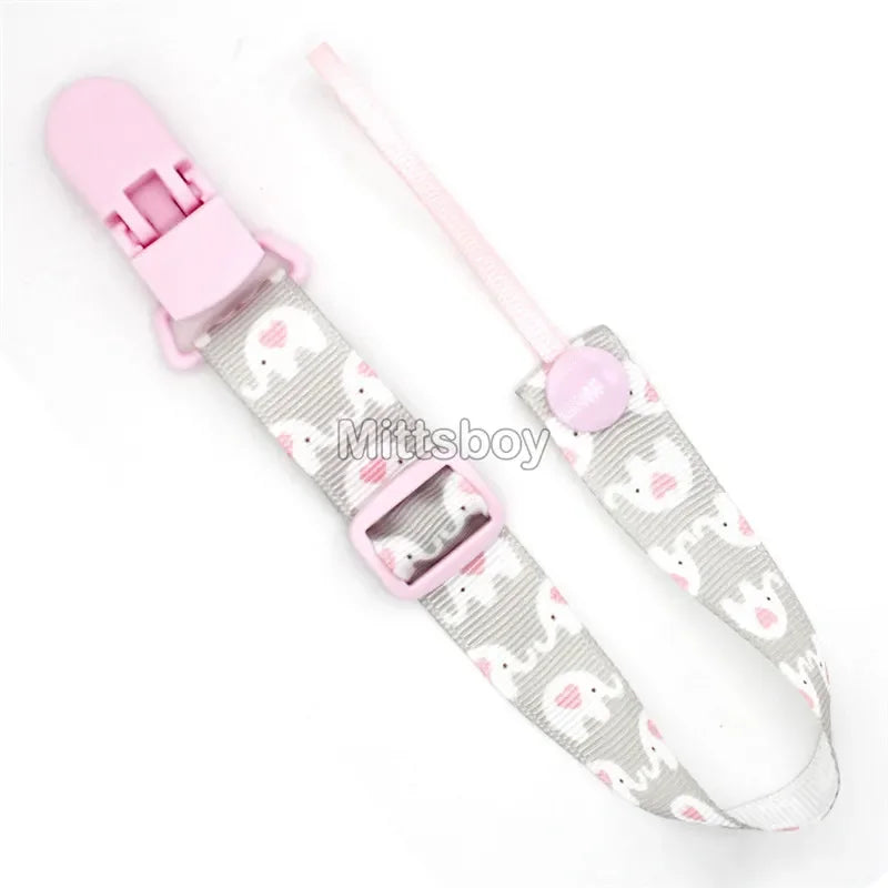 NEW Custom Personalized Name Pacifier Clip Handmade Beech Wooden Chain Silicone Crown Holder Soother Baby Teething Toy Chew Gift