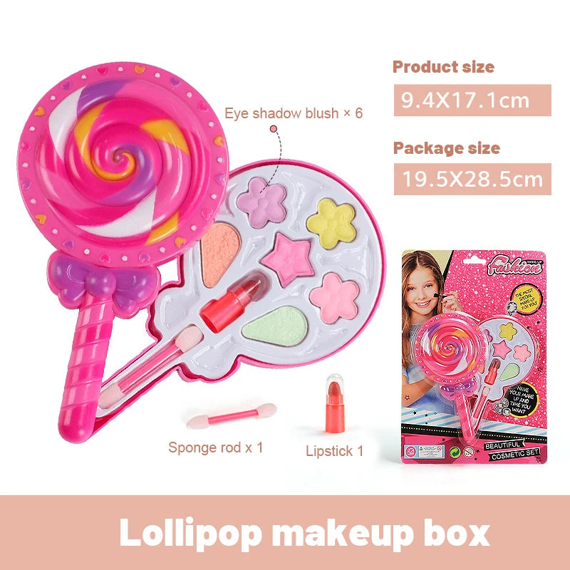 Girls Make Up Set Toys Beauty Makeup Tools Children Pretend Play Toys Safe Non Toxic Dressing Cosmetic Nail Polish Toys Gifts