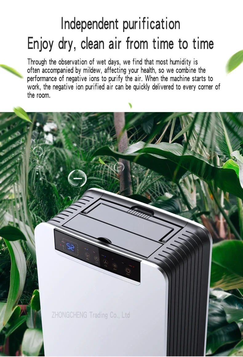 Air Dehumidifier DK01-T Dehumidifier household bedroom dehumidification Industrial Basement High Power Dehumidifier Small dryer