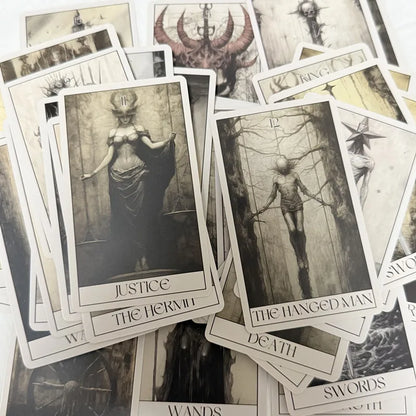 Horror Tarot Cards Wait 78 Tarots Board games Leisure Entertainment Family Gatherings Gothic Tarot Deck