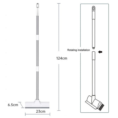 Long Handle Scrub Brush 2 In 1 Floor Scrubber And Squeegee For Cleaning