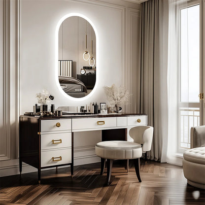 LUVODI Waterproof Illuminate Bathroom Light Vanity Mirror Frameless Touch Screen Backlit Demist Wash Basin Mirror