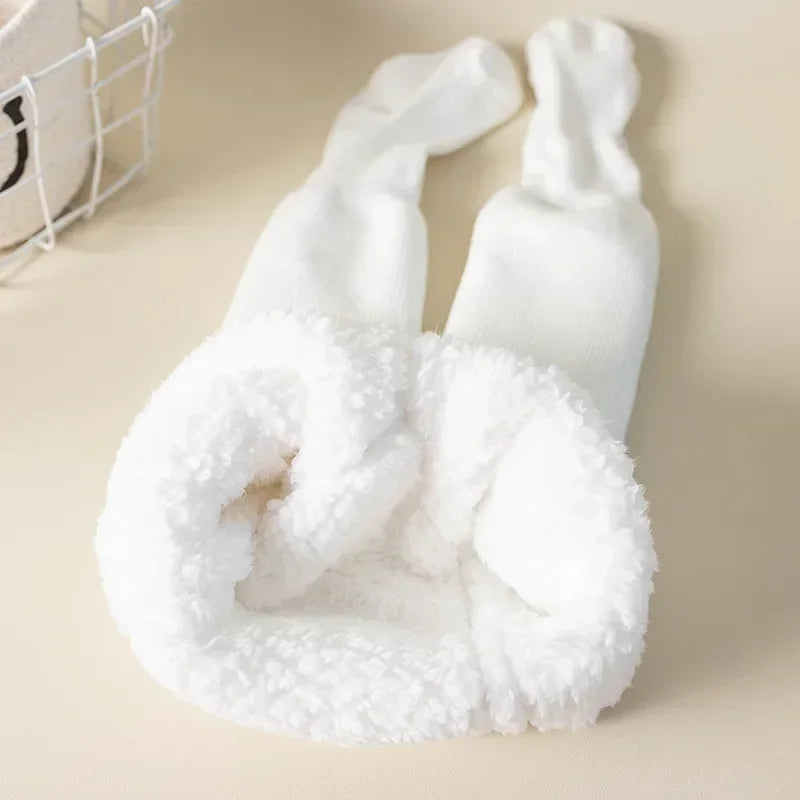 Winter Kids Tights for Girls - Thick Warm Cotton Pantyhose for Toddlers & Children 0-8 Years