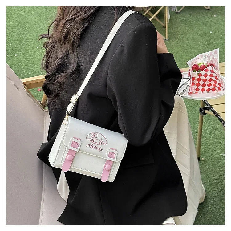 Anime Sanrio Crossbody Bags Hello Kitty Melody Kuromi Cinnamon Girls Women Luxury Brand Bag High Quality Designer Bags Gifts