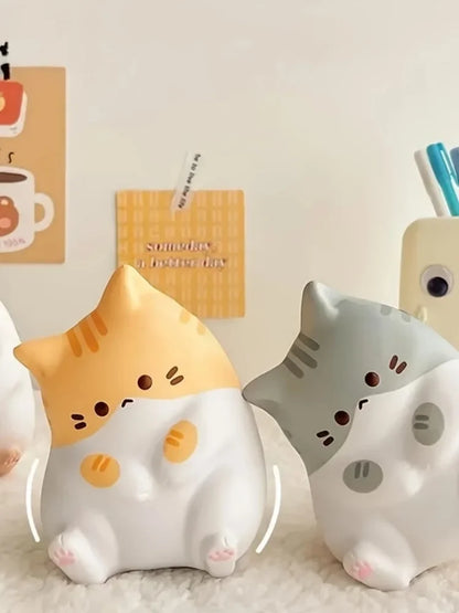 Soft PU Slow Rebound Cartoon Cat Pop Fidget Toy, 1PC Adorable Squeeze Ball, Stress Relief for Kids Adults, Halloween Christmas Gift