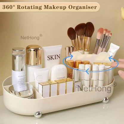 360° Rotating Pen Holder Desk Tidy Organizer Pencil Pot Makeup Brush Storage Box