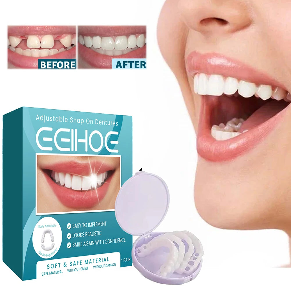 Adjustable Dentures Teeth Veneers Restoration Dentures Decorate  Clip in Veneers Teeth Enhance Aesthetic for Teeth Beauty
