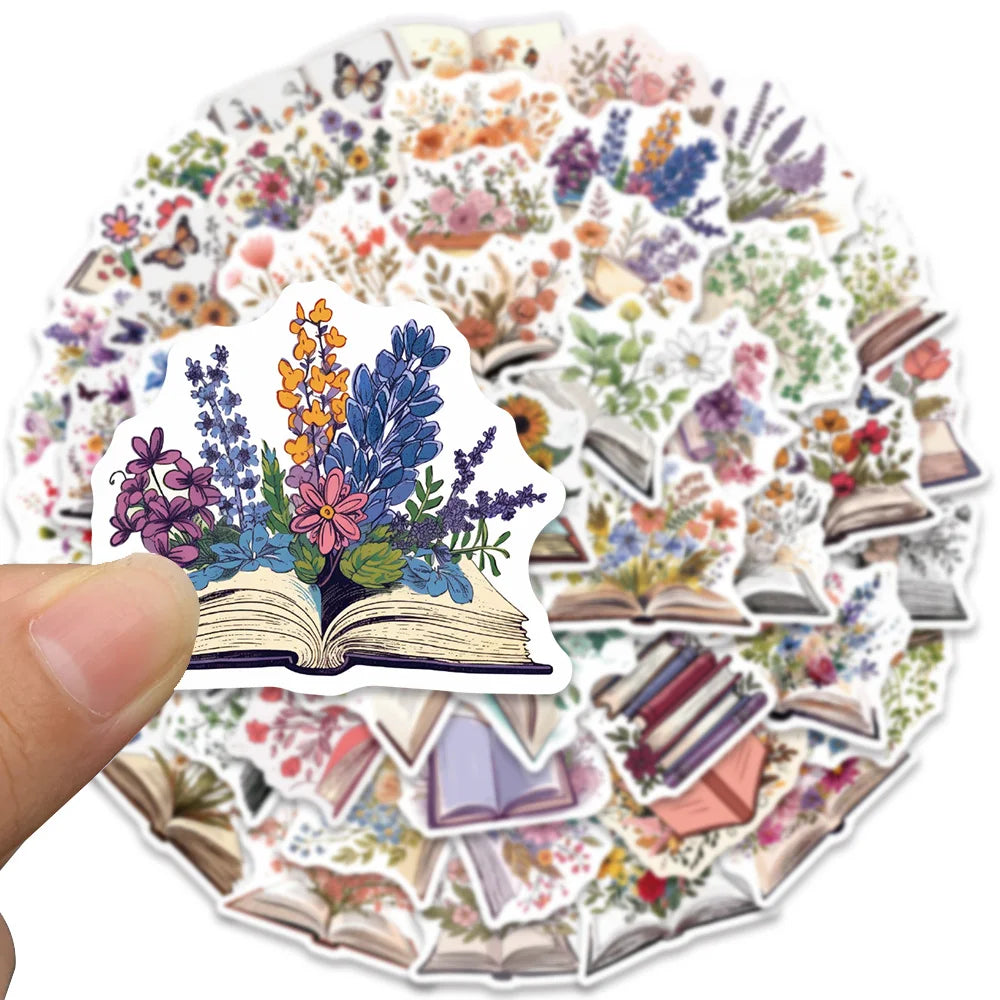 50PCS Smutty Dark Romance Bookish Spice Reader Girl Cartoon Booktok Sticker Aesthetic Car Kindle Ipad Phone Laptop Diary Sticker