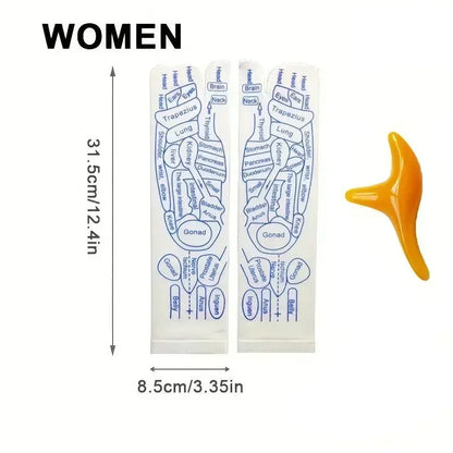 1 Set Socks Acupressure Foot Care Massage Relieve Tired Feet Massager Reflexology Socks Foot Acupoint Massage Tool Physiotherapy