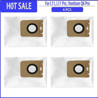 Hauptseitenbürste, Filter, Wischmopp, Staubbeutel für Imou L11 / L11 Pro / Honiture Q6 Pro / Laresar L6 Pro / Airrobo T10+ / Arnagar S8 Pro Ersatzteile