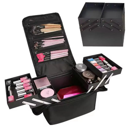 Makeup Case Portable Travel Cosmetics Make Up Storage Organizer Box Oxford clothJewelry Nail Beauty Vanity Suitcase for Women