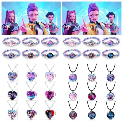 Kpop Demon Hunter Birthday Huntrix Kpop Warrior Costume Birthday Hair Accessiorie Party Gifts Rumi Mira Favors Hair Accessiories