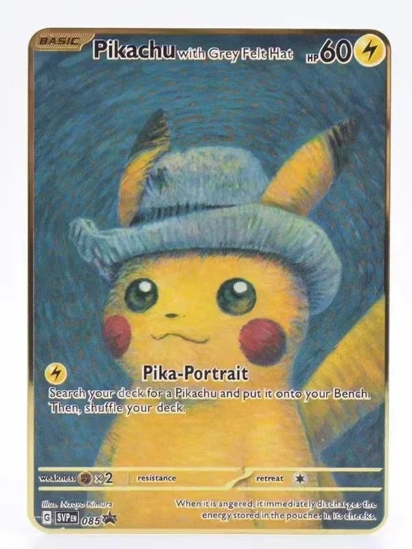 Pokémon 32er-Karten Goldmetall-Pokémon-Karten Englisch Harte Eisenkarten Mewtu Pikachu Gx Glurak Vmax Paket Spielkollektion