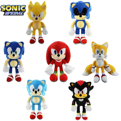 Sonic peluches toy cartoon hedgehog Amy Rose knuckle tail soft stuffed doll child birthday gift 20-30cm plush toys