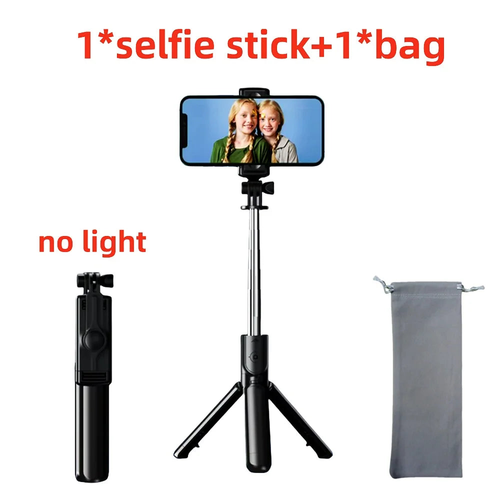FGCLSY Selfie Stick Tripod with light Extendable Wireless Bluetooth Remote Portable Smartphone Stand Mount For iOS Android Phone