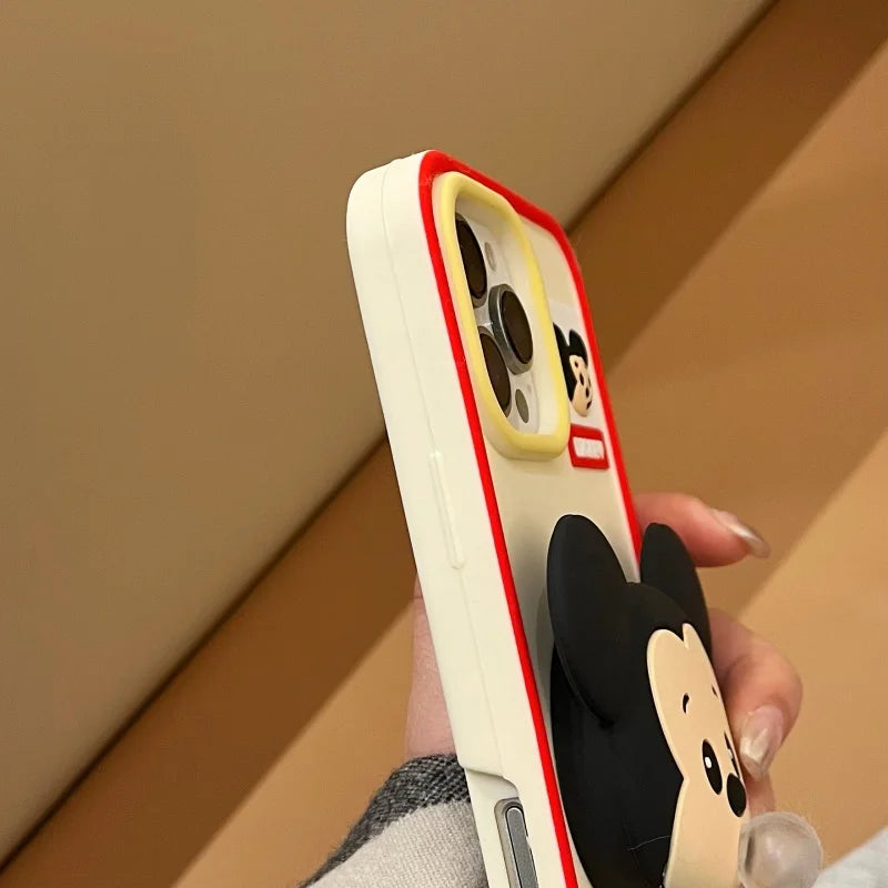Baby pacifier Mickey Mouse Phone Case for iPhone 13 14 15 16 Pro Max 12promax DISNEY blow bubbles Soft silicone Cover Capa