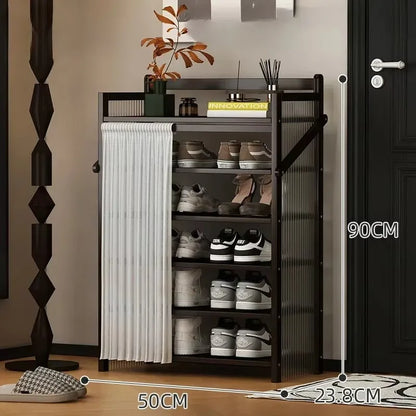 Folding Shoe Racks Multi-storey Simplicity Storage Shelves No Installation Required Strong Load-bearing Capacity Shoe Cabinet