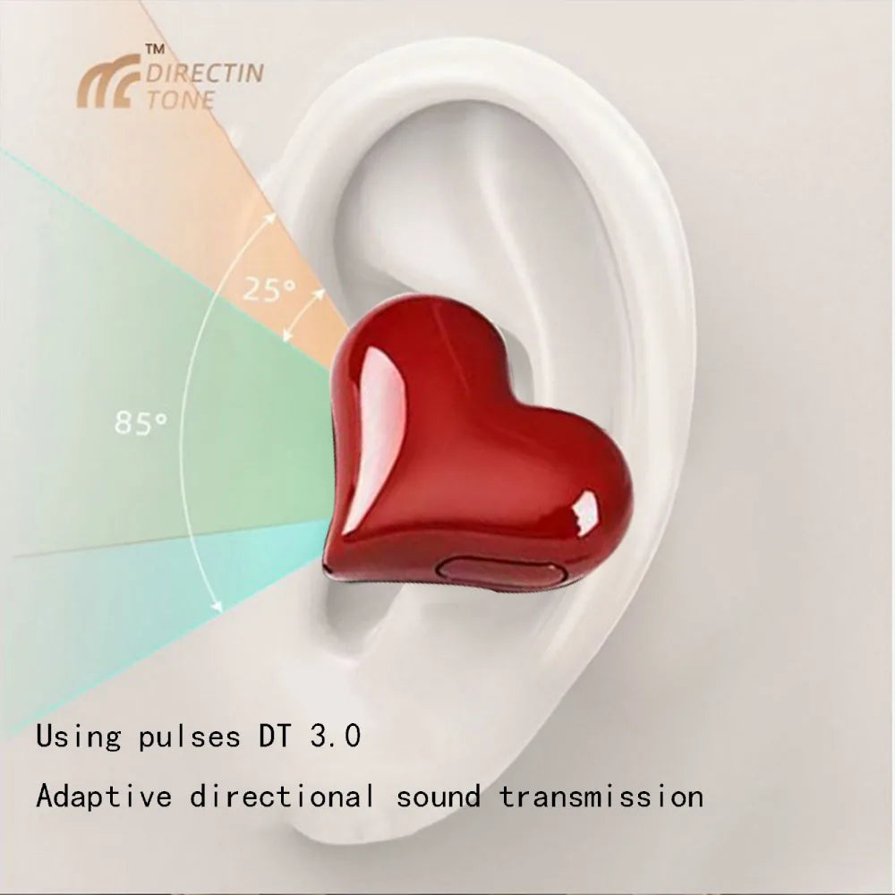 New  Heart Shaped Wireless Bluetooth Headphones Heart Shaped Earphones woman Earphone High Quality Heart Earbuds Girl Gift