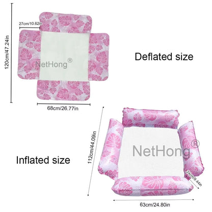 Iatable Chair 4Tube Pool Lounger Float Water Hammock Multi-Purpose