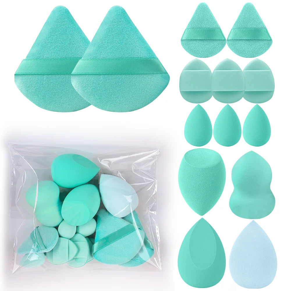 3-20PCS Makeup Brushes Set Eye Shadow Foundation Blush Highlighter Concealer Brush Female Beauty Tool Beauty Sponges Thumb Puffs