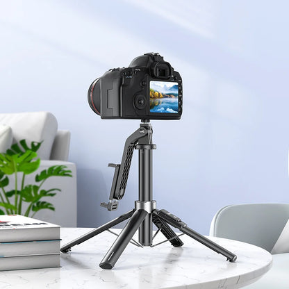HOCO K21 Aluminum Alloy Live Broadcast Holder Wireless Selfie Stick with Bluetooth Remote Extendable Tripod Support PTZ Function