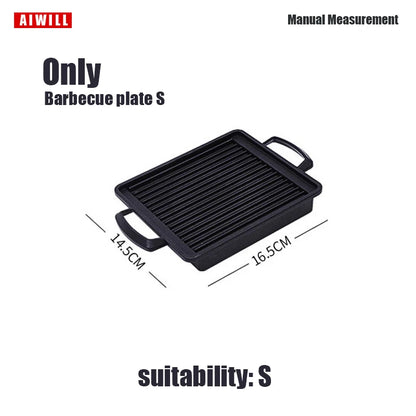 AIWILL Portable BBQ Grill Korean Food Carbon Furnace Barbecue Stove Charcoal Cooking Oven Household Outdoor Reusable Grill Box