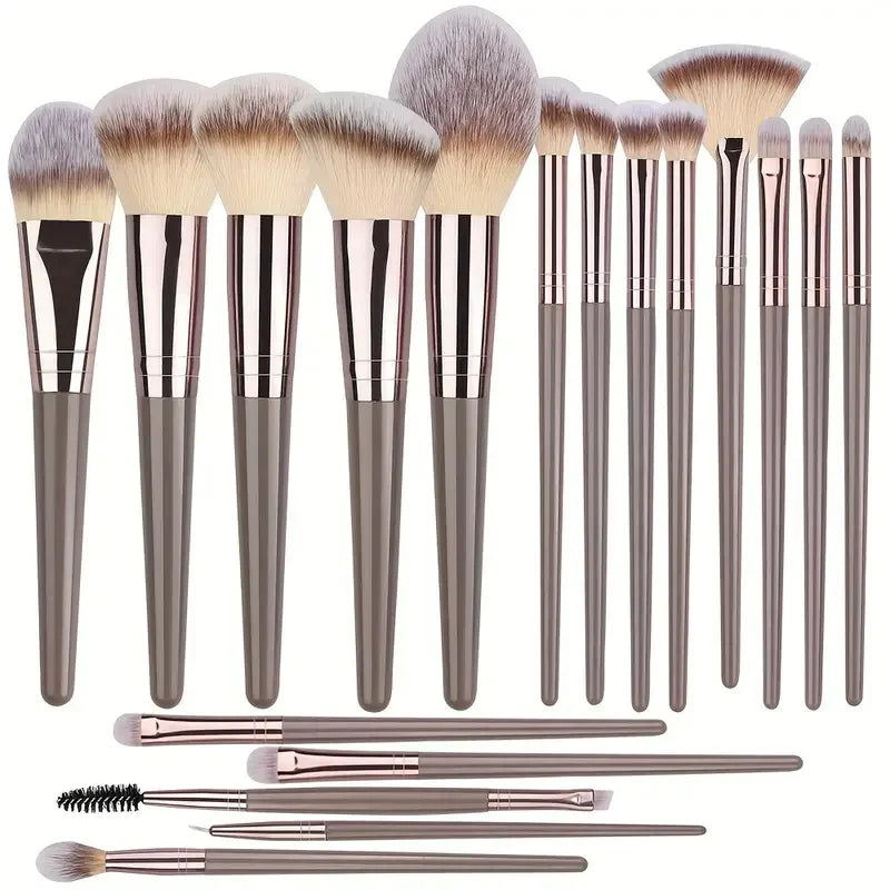 Complete Professional Makeup Brushes Set All in One Kit for Eyeshadow Eyeliner Face and Detailed Cosmetics Application Tools