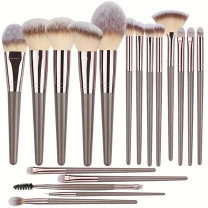 Complete Professional Makeup Brushes Set All in One Kit for Eyeshadow Eyeliner Face and Detailed Cosmetics Application Tools