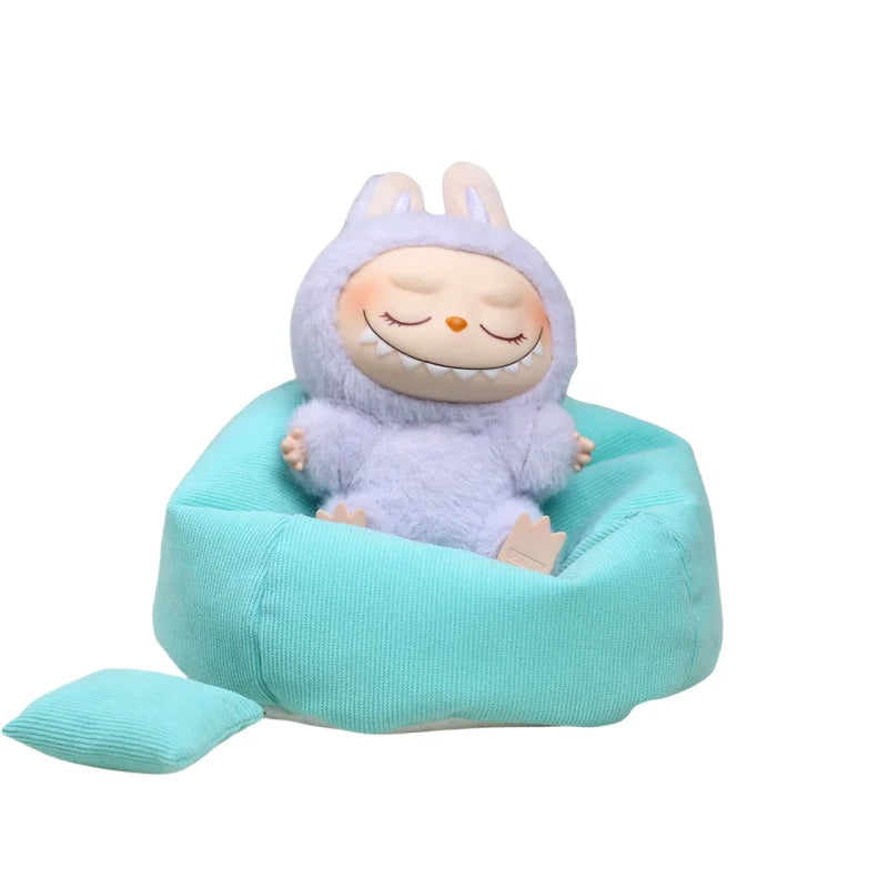 For Labubu Mini Sofa Bjd Doll Room Decoration Plush Doll Series Seat Decoration V2 Universal Children's Toys Birthday gift