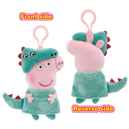 Peppa Pig 12cm Small Pendant Plush Doll George Pig Backpack Pendant Key Decoration Children's Gifts Cartoon Anime Toy Ornaments
