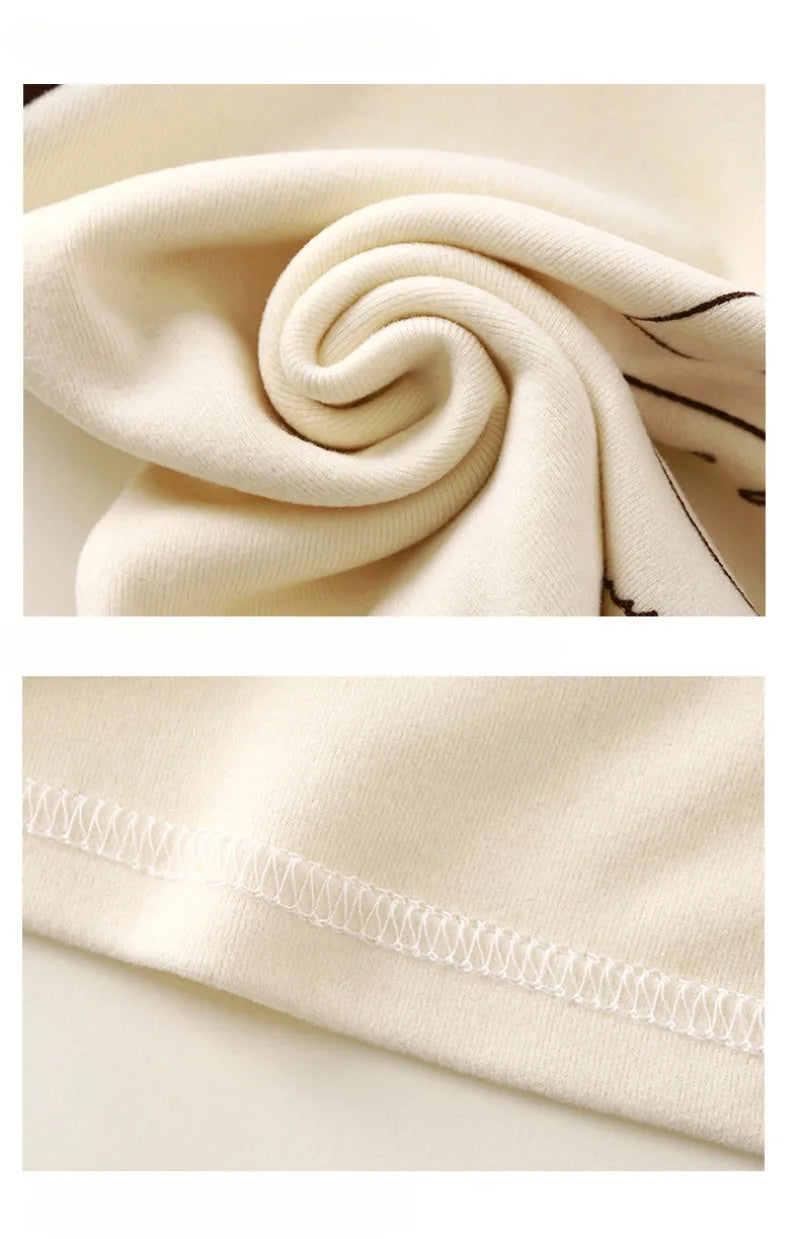 1-12Y Children's Velvet Base Shirt 2025 Spring Long Sleeved Casual Tee Baby Girls Boys Patched Color Round Neck Outerwear Tops