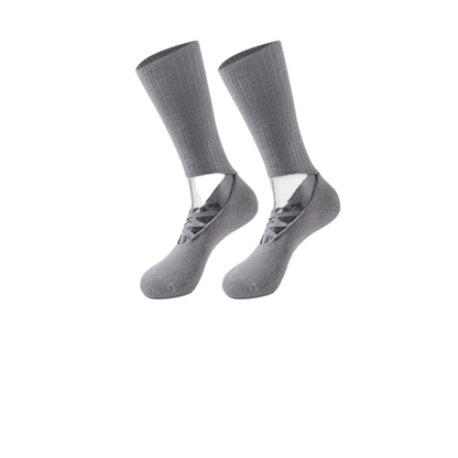 New Cotton Pilates Socks Harajuku Street Breathable Yoga Socks Non-Slip Grip Casual Strappy Grip Sock