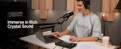 MaonoCaster E2 Gen2 Audio Interface Mixer with Dual XLR Input for Dual Podcast Live Streaming Gaming Audio Interfaces Sound Card