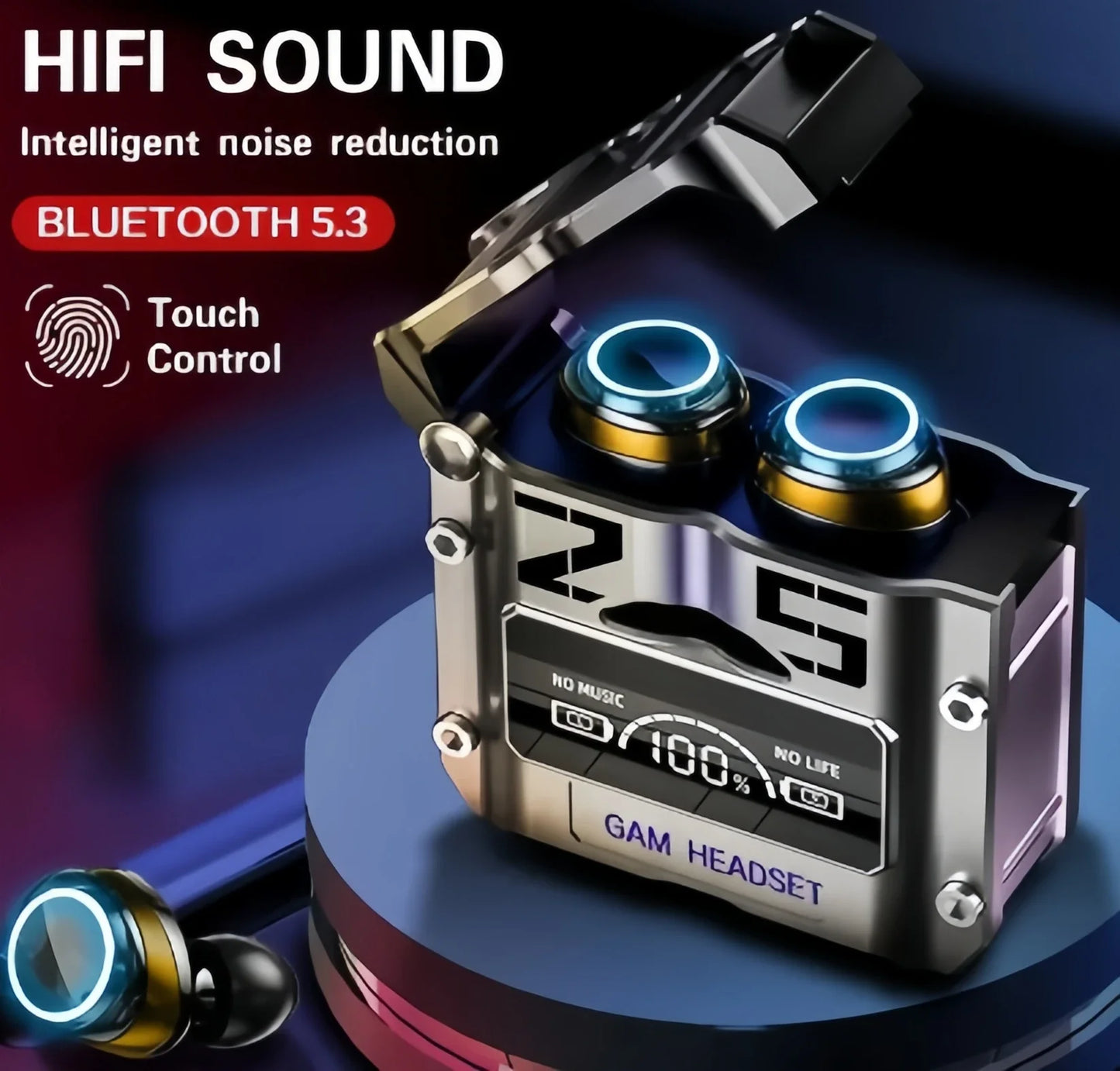 2024 New TWS Wireless Headphones Earphones Bluetooth M25 Touch Control Noise Reduction Stereo Earbuds Headsets for iphone