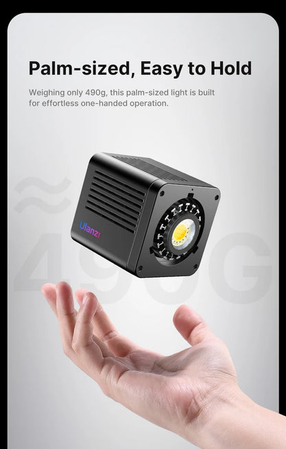 Ulanzi 40W Video Light COB Continuous Lighting Bowens Mount for Studio Video Tiktok Youtube Professional Led light photography