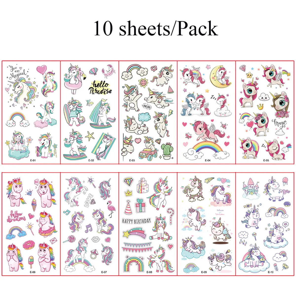 10Pcs Cartoon Temporary Tattoos for Hand Disposable Underwater World Crabs Dolphins Octopus Jellyfish Design Tattoos Sticker