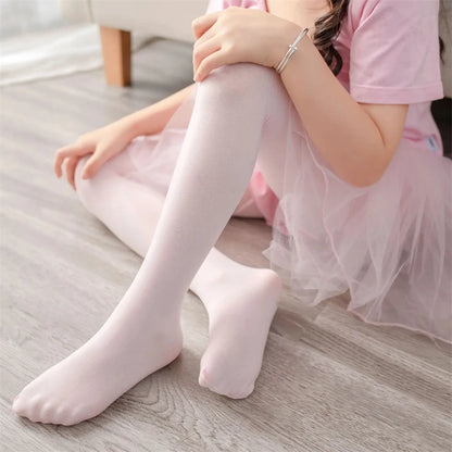 Premium Girls Ballet Dance Tights - Soft Footed Stockings for Dance, Halloween & School Uniform